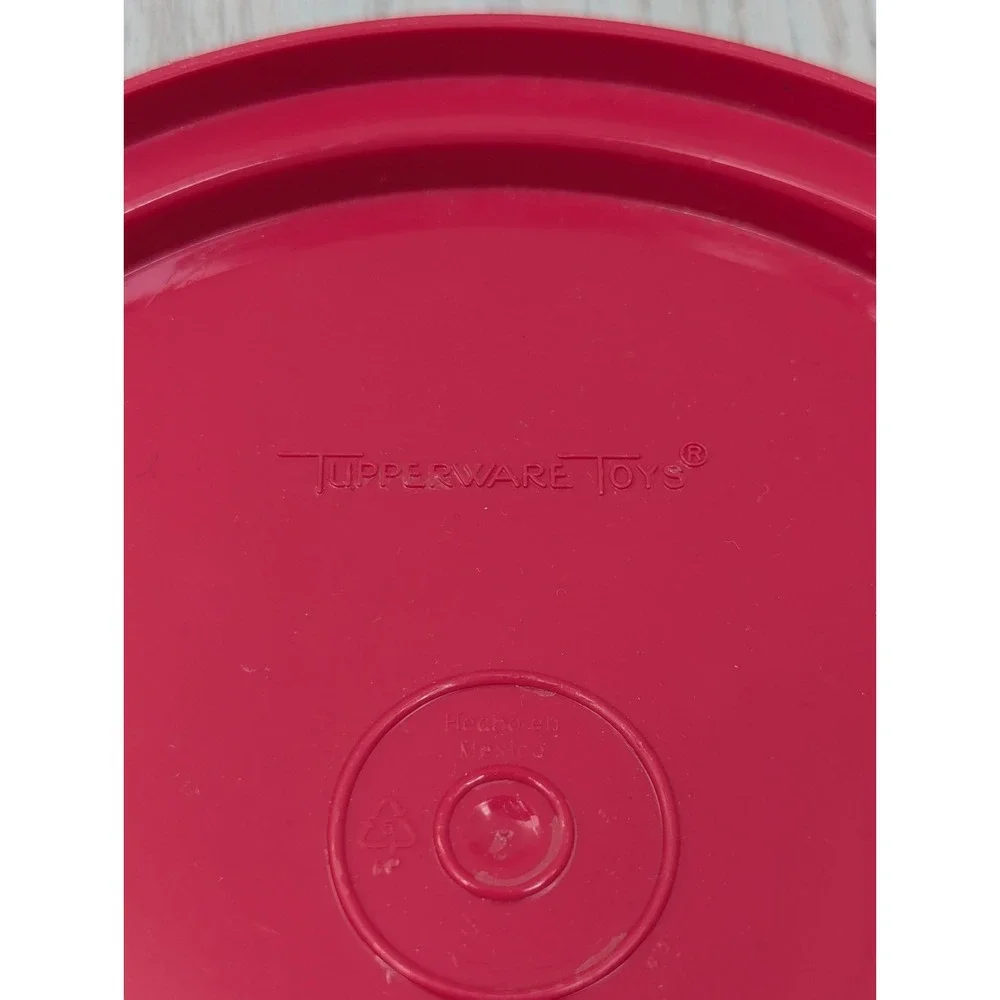 Tupperware tuppertoys toy cake carrier replacement red handle and base plate